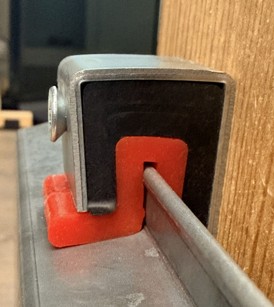 FluxCore clip and furring channel mounted to timber framing